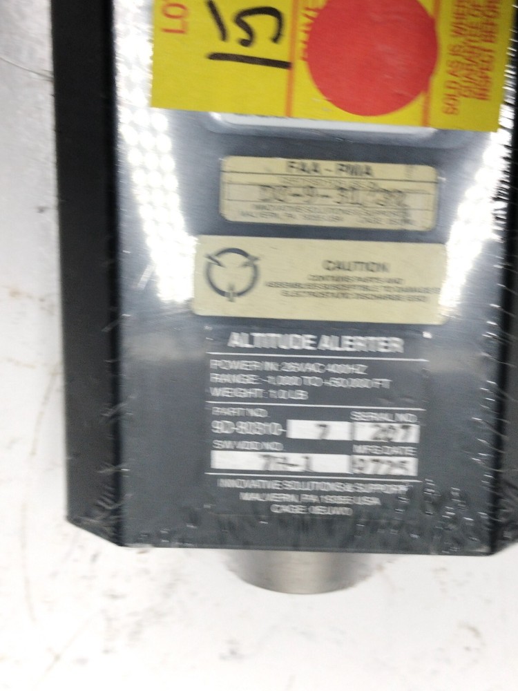 Innovative Solutions -Boeing DC-9 -31/23 Altitude Alerter Controller 9D-80310-7