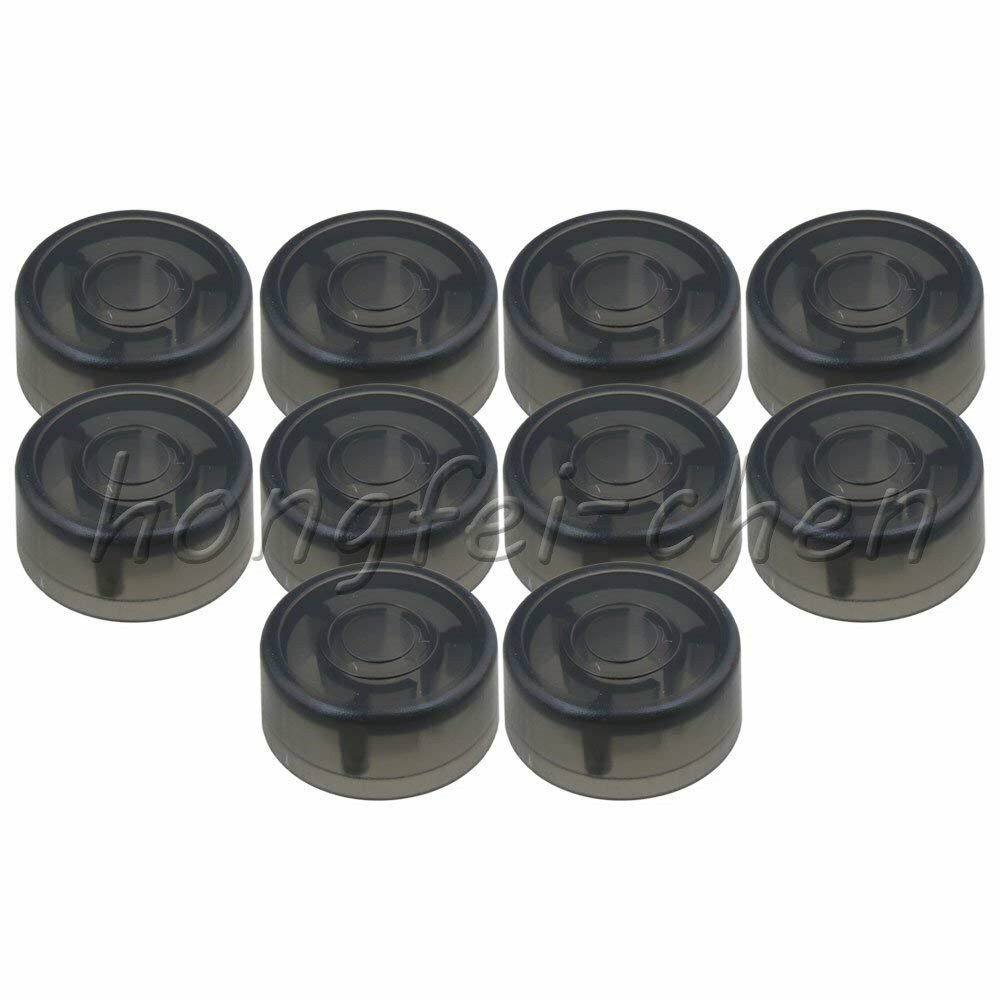 20x Black Electric Guitar Effects Accessories Stomp Switch Pedal Cap