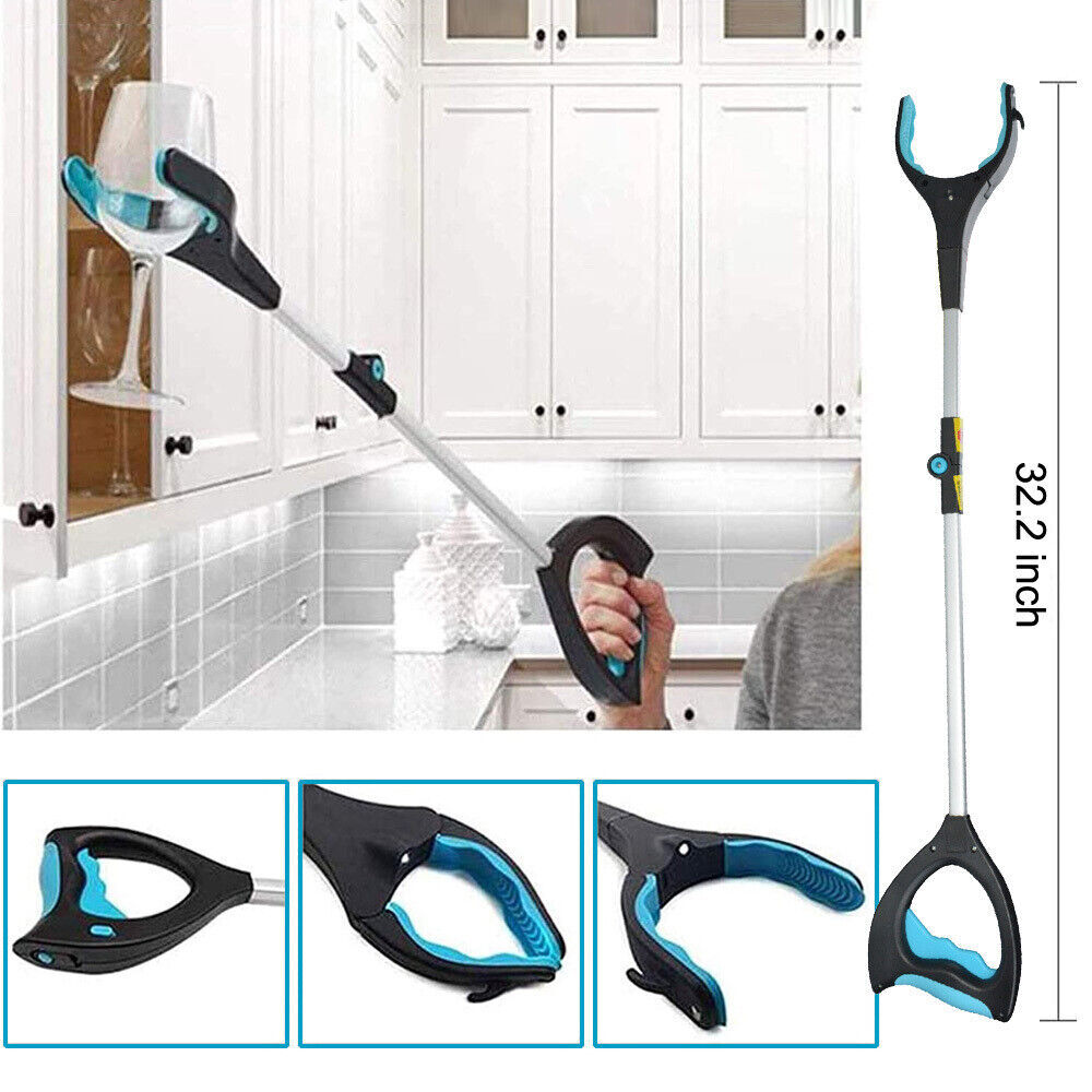 32" Grabber Pick Up Tool Foldable Garbage Hand Grip Reaching Stick Trash Picker