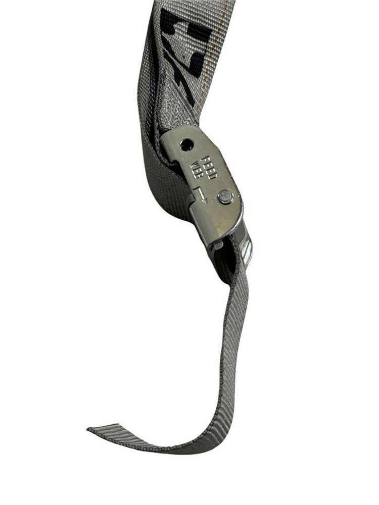 2"x16' Gray E-Track Cam Buckle Strap w/ Spring Fitting (10 Pack)
