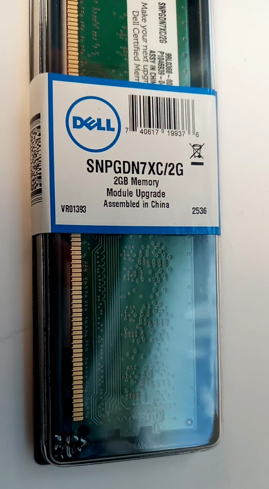 DELL PERIPHERALS SNPGDN7XC/2G 2GB CERT MEMORY MODULE