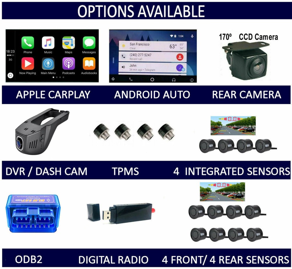 ILOAD 2008-15 GPS WIRELESS APPLE CARPLAY ANDROID AUTO CAMERA ODB DAB+ TPMS DVR