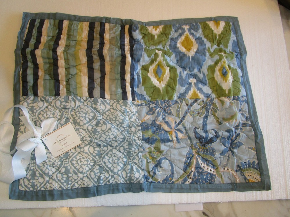 1 Pottery Barn Nilo Patchwork  standard quilted sham New w tag