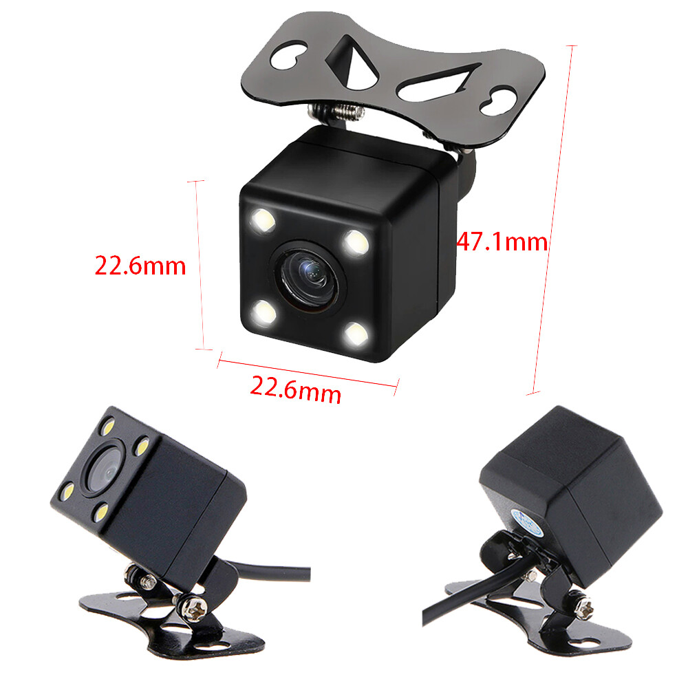 4LED Car Rear View Reverse HD Backup Camera Waterproof Parking Night Vision 170°