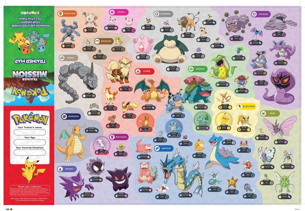 Pokemon Trainer Mission - Electronic Detector Will Guide You On 40 Missions,...