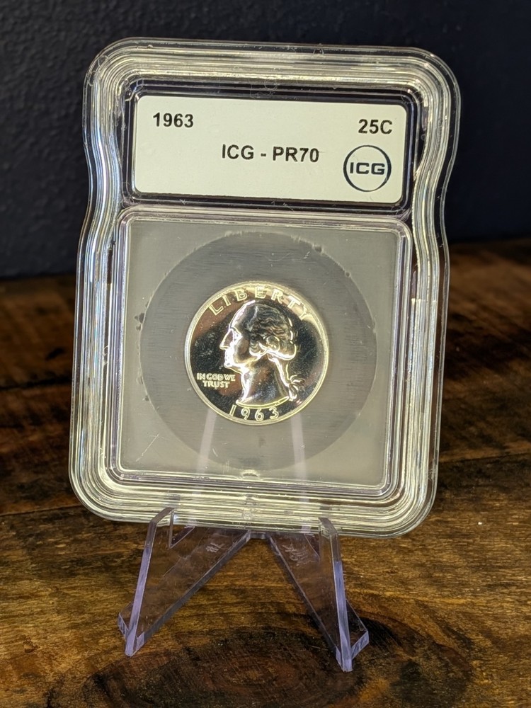 Beautiful 1963 Washington Quarter PR70 ICG