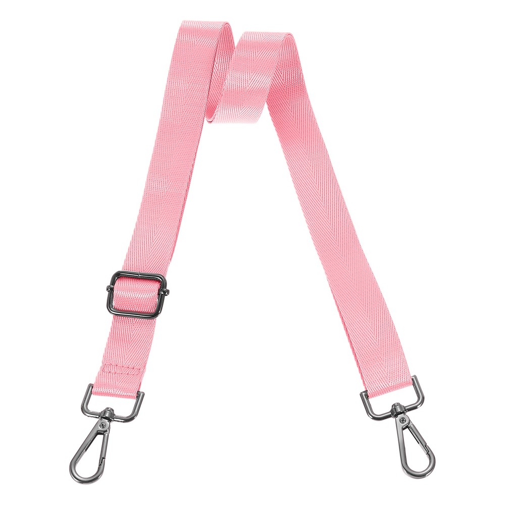 2.5cm Wide Shoulder Strap, Pink, Black Pull Core Buckle
