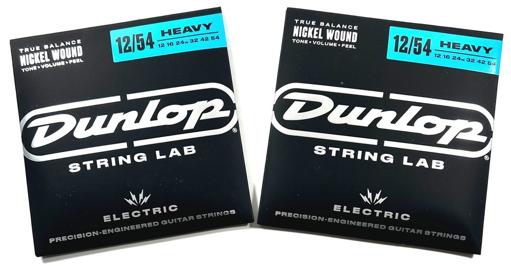 Dunlop Guitar Strings 2 Sets Electric Nickel 12-54 String Lab