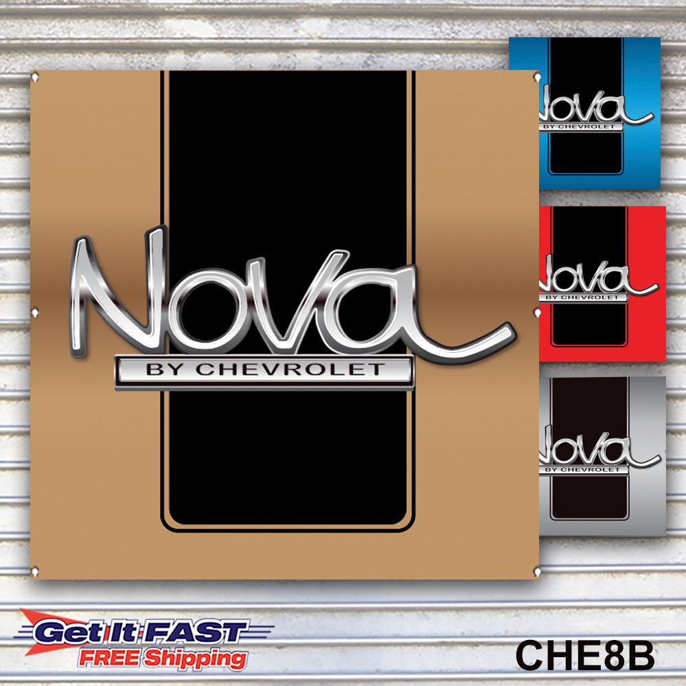 Chevy Nova Banner Sign Wall Art