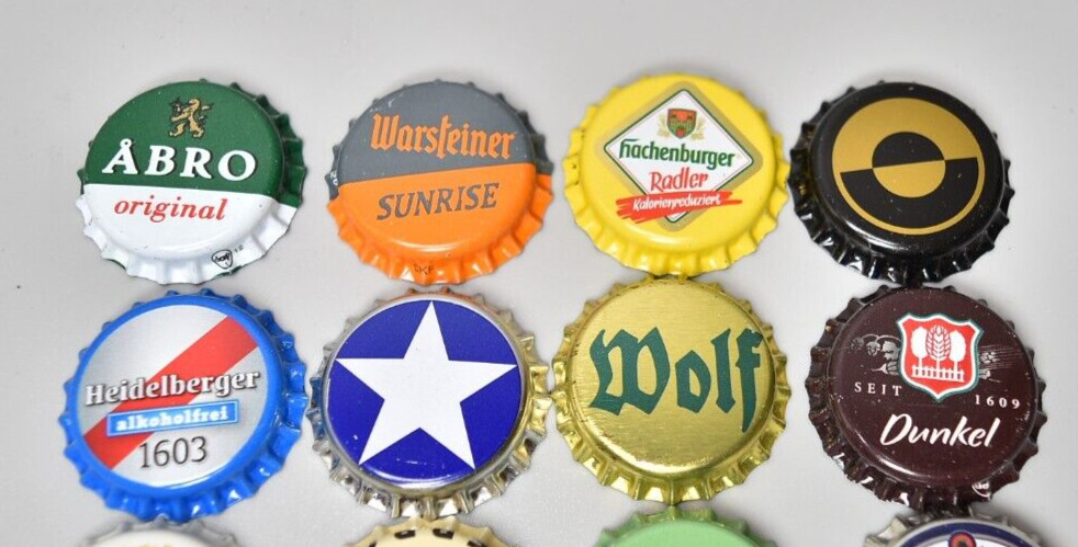 Beer Crown Caps Tops Collection 16x