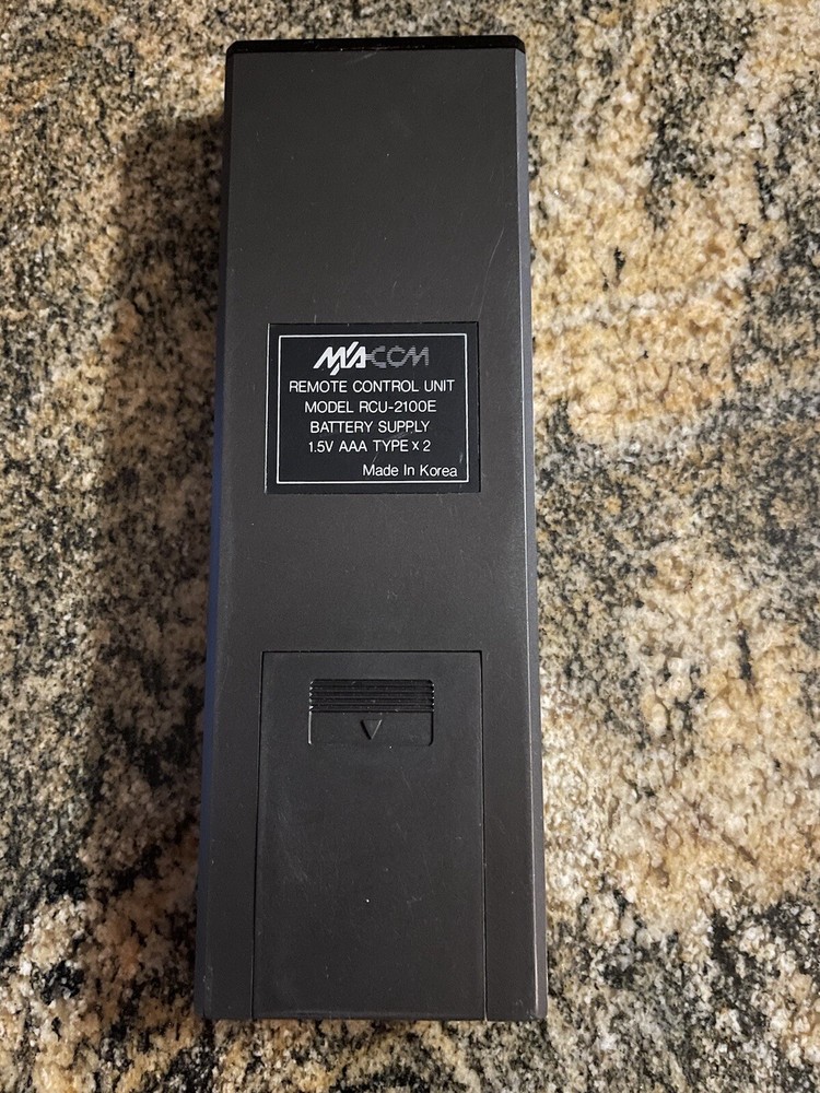 Macom RCU-2100E Satellite Receiver TV Remote Control