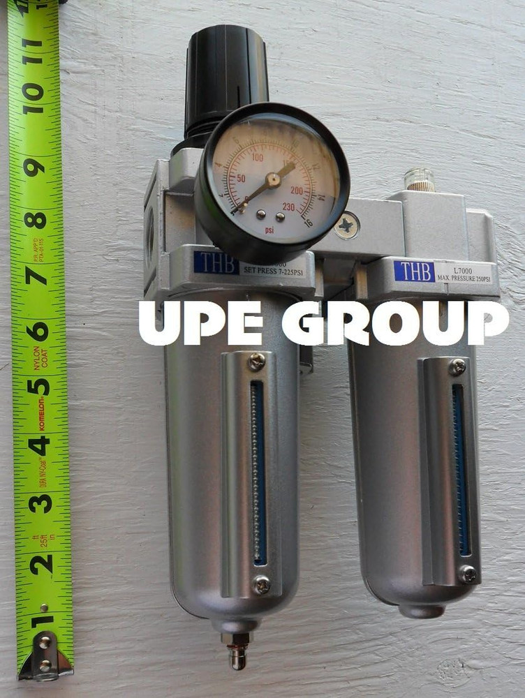 3/4" HEAVY DUTY COMBO PARTICULATE FILTER REGULATOR LUBRICATOR COMPRESSED AIR