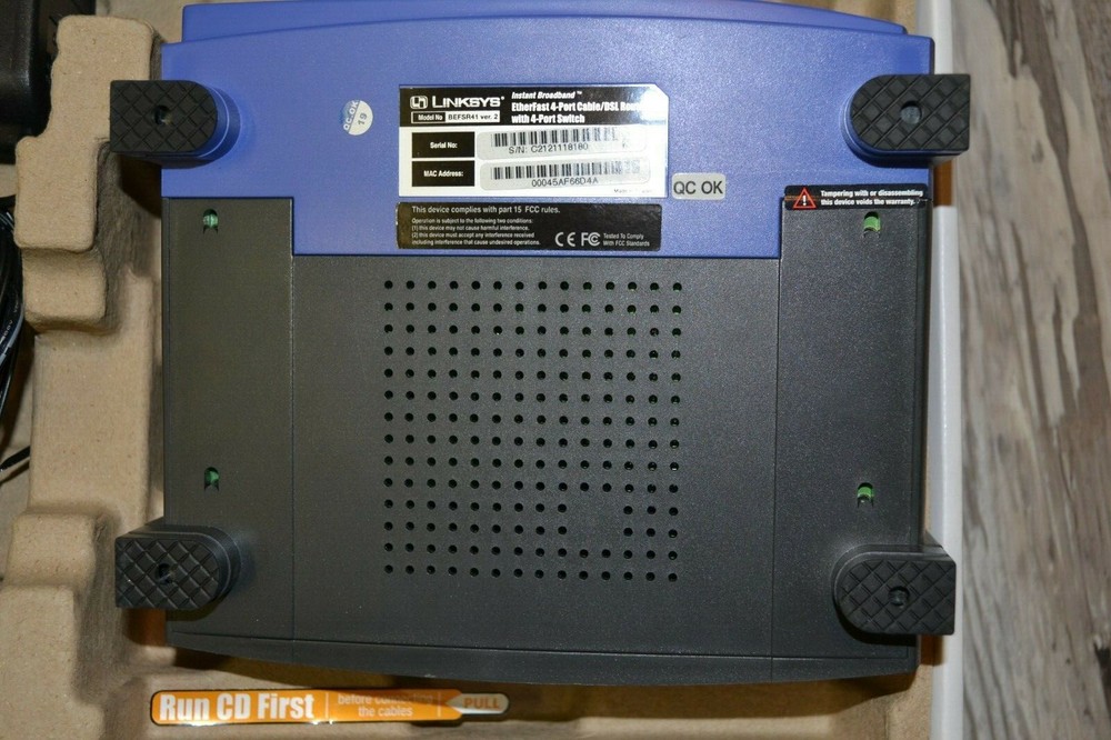 Linksys BEFSR41 4-Port 10/100 Wired Router