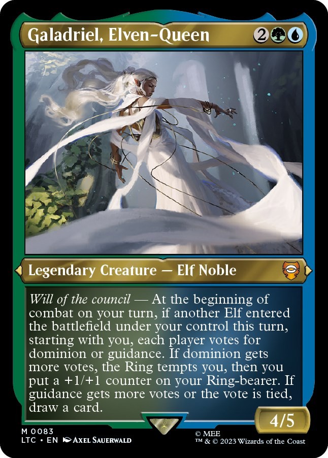 Galadriel, Elven-Queen (Display Commander) - Thick Stock Commander: The Lord ...