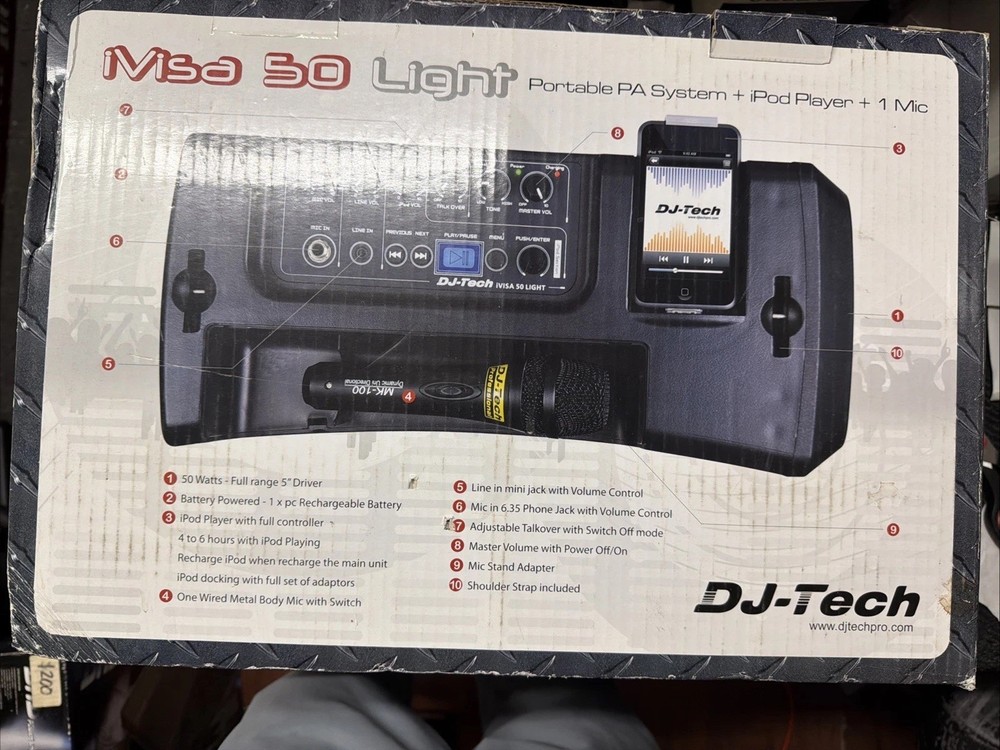 DJ PA System Portable Speaker + 3 Mic Kit Karaoke Event Bundle