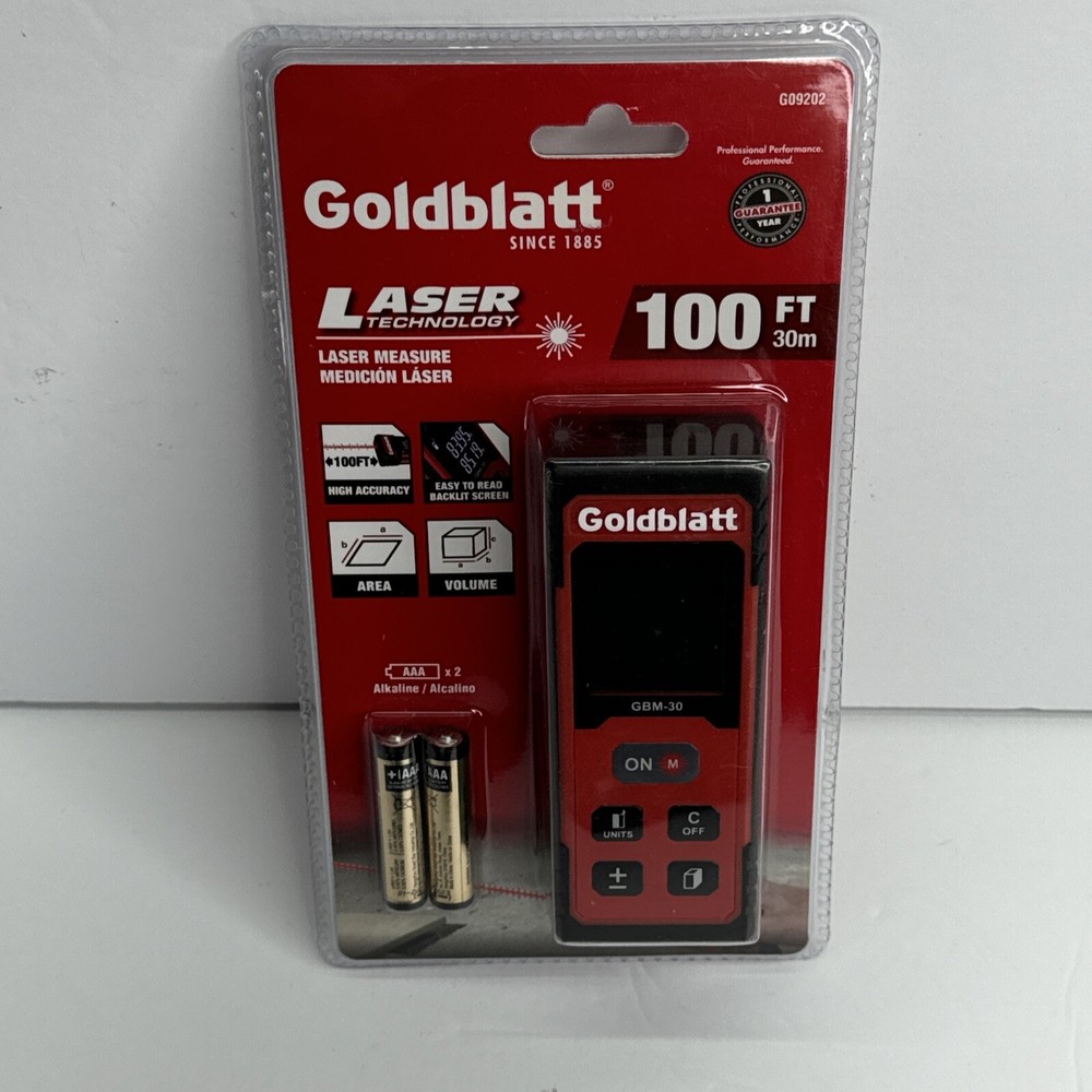 Goldblatt 100Ft/30M Laser Measure G09202