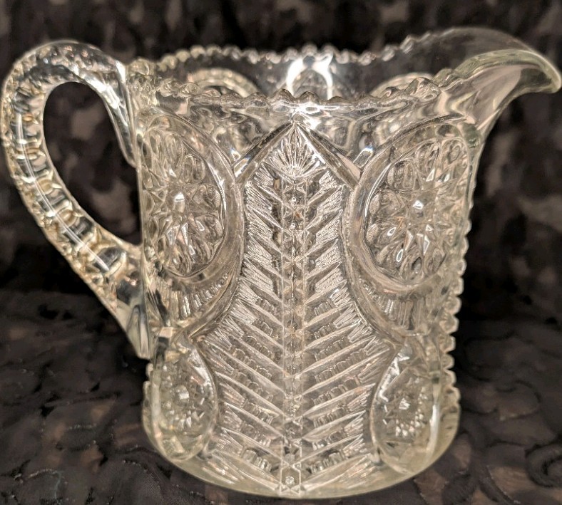 Vintage Crystal Pitcher Height 6"