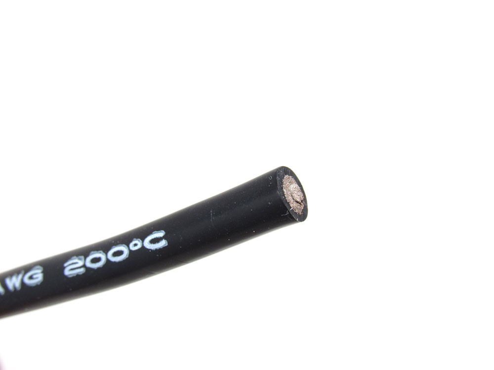 MT Racing 8awg Wire 1 Meter Black MTR1261