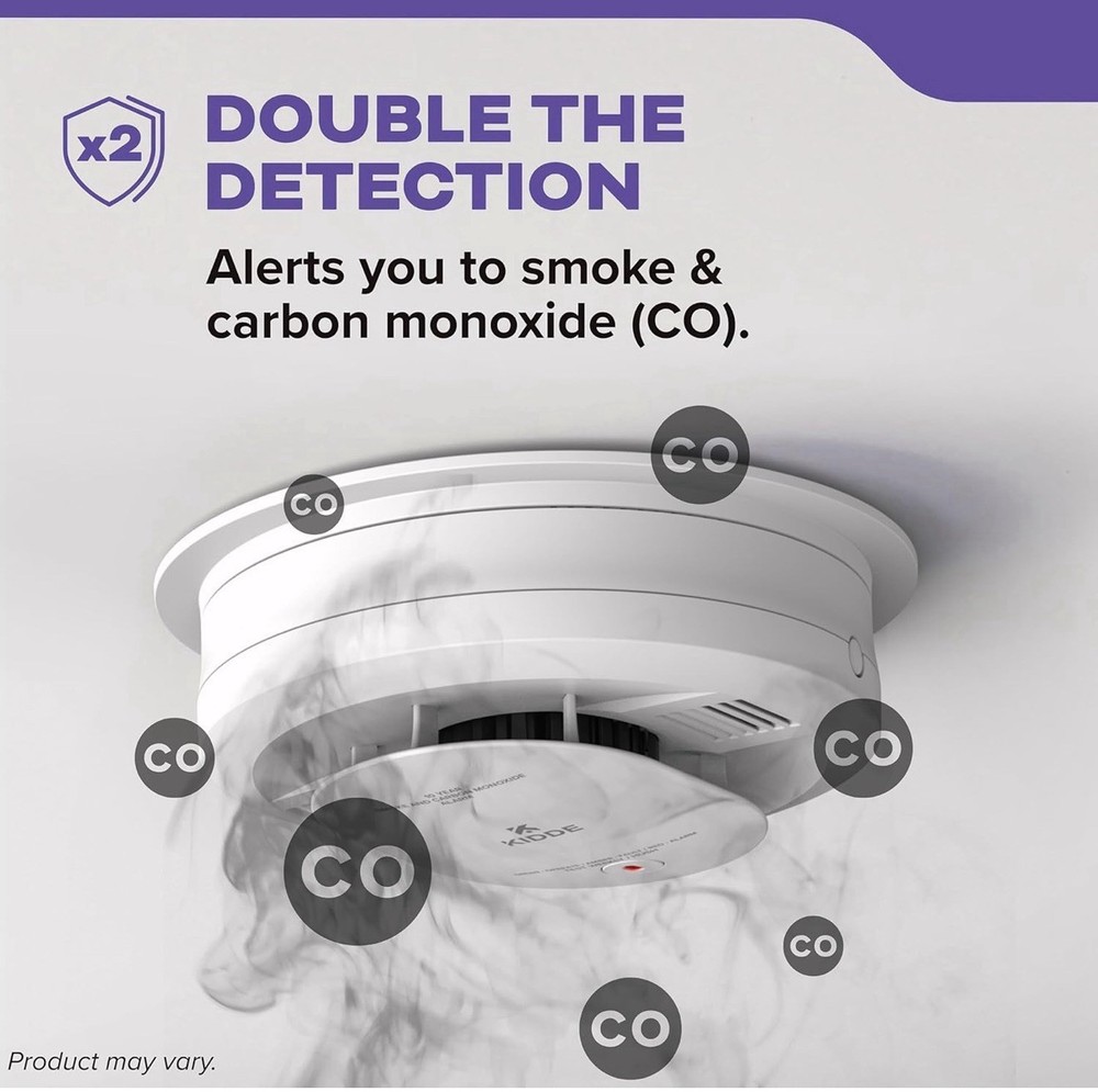 Kidde Smoke and Carbon Monoxide Detector, Interconnected, 5 inches, 3-Pack