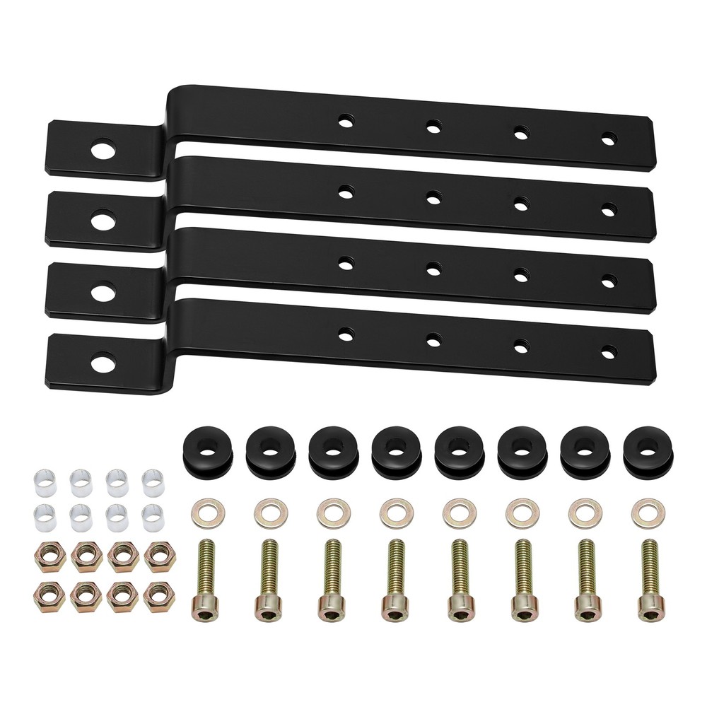 Universal Black Hard Saddlebag Support Bars Mounting Bracket Kit Fit For Harley