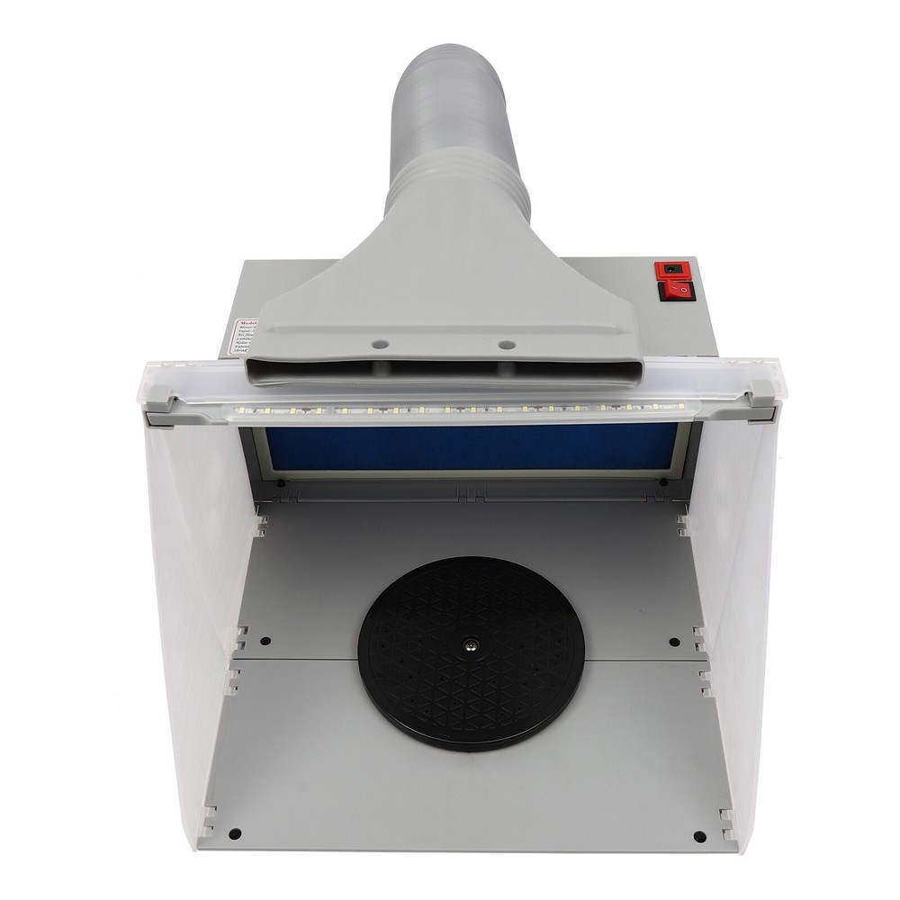 Model Spray Paint Booth Airbrushing Combo Set w/ 1/6HP Portable Compressor Kit