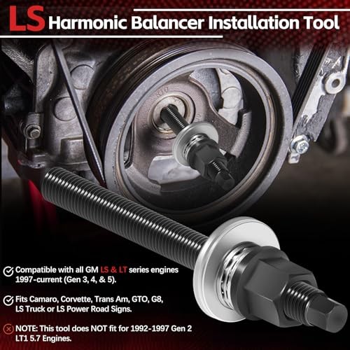 LS Harmonic Balancer Installation Tool Crank Pulley Install Tool Compatible