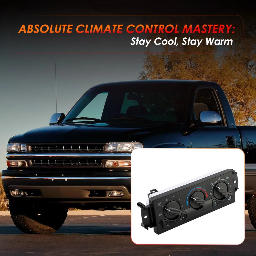 A/C Heater Climate Control Module Panel For GMC Yukon XL 1500/2500 2000-2002