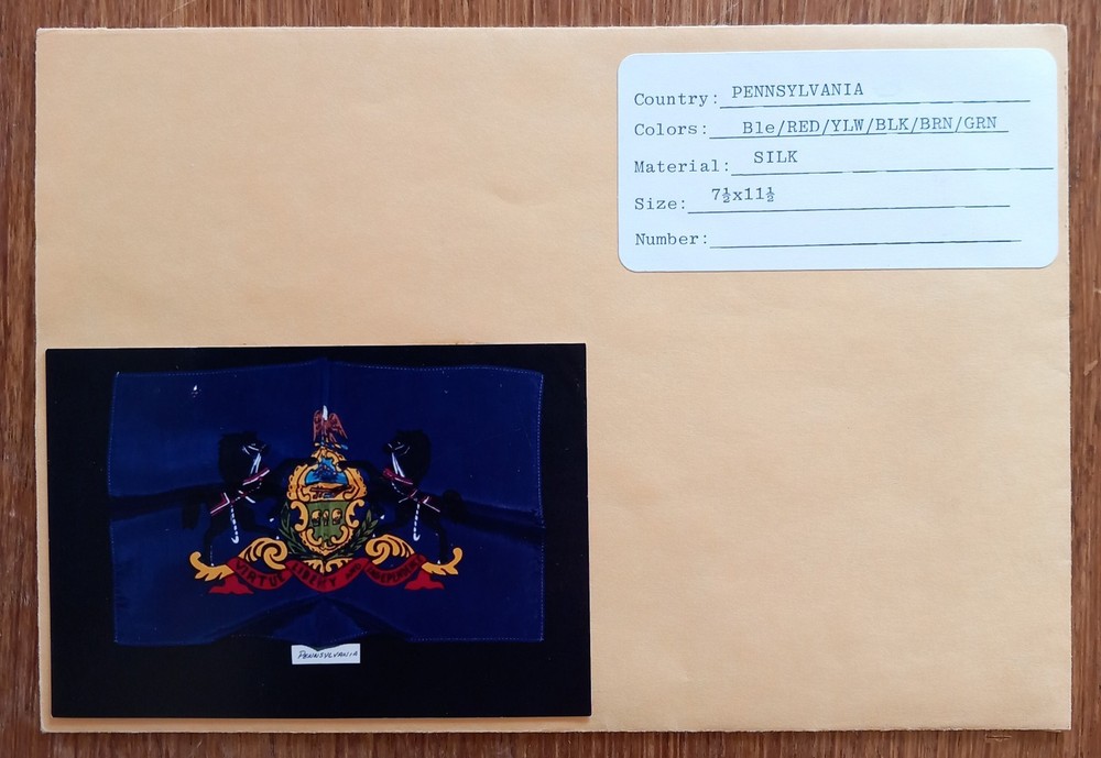 Apollo XV Space-Flown Pennsylvania State Flag