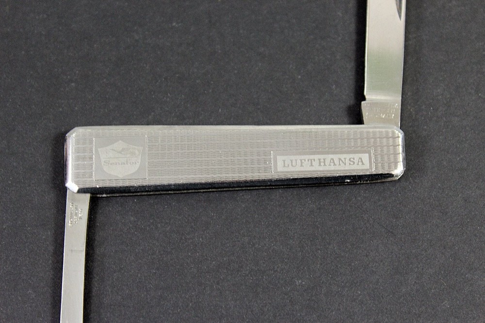 Lufthansa Senator Pocket Knife Multi-Tool Solingen West Germany w/ Pouch