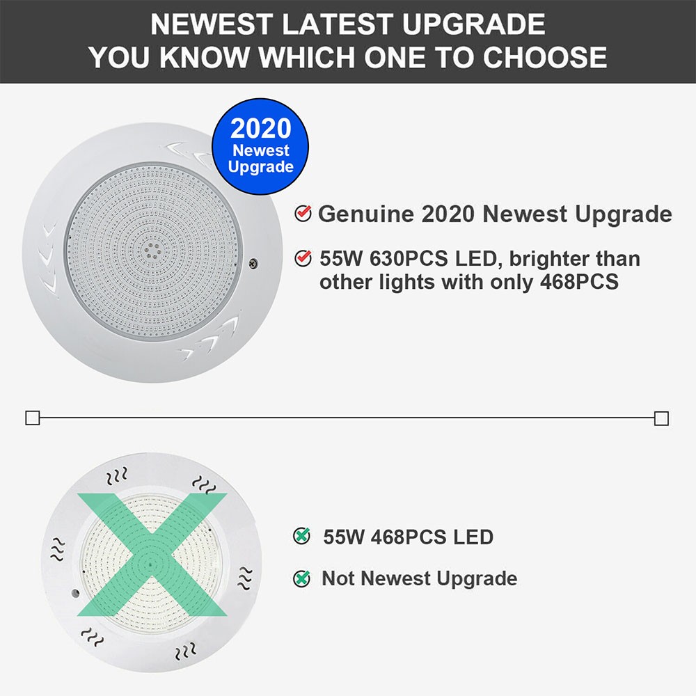 NEW 12V RGB Remote Control Memory Function Resin Filled Swimming Pool LED Light