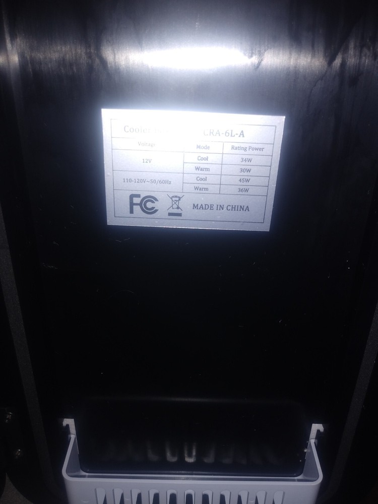 Nxone CRA-6L-A Mini fridge cooler Tested and working