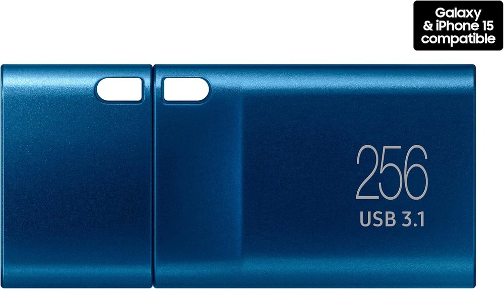 Type-C™ USB Flash Drive, 256GB, Waterproof, Blue
