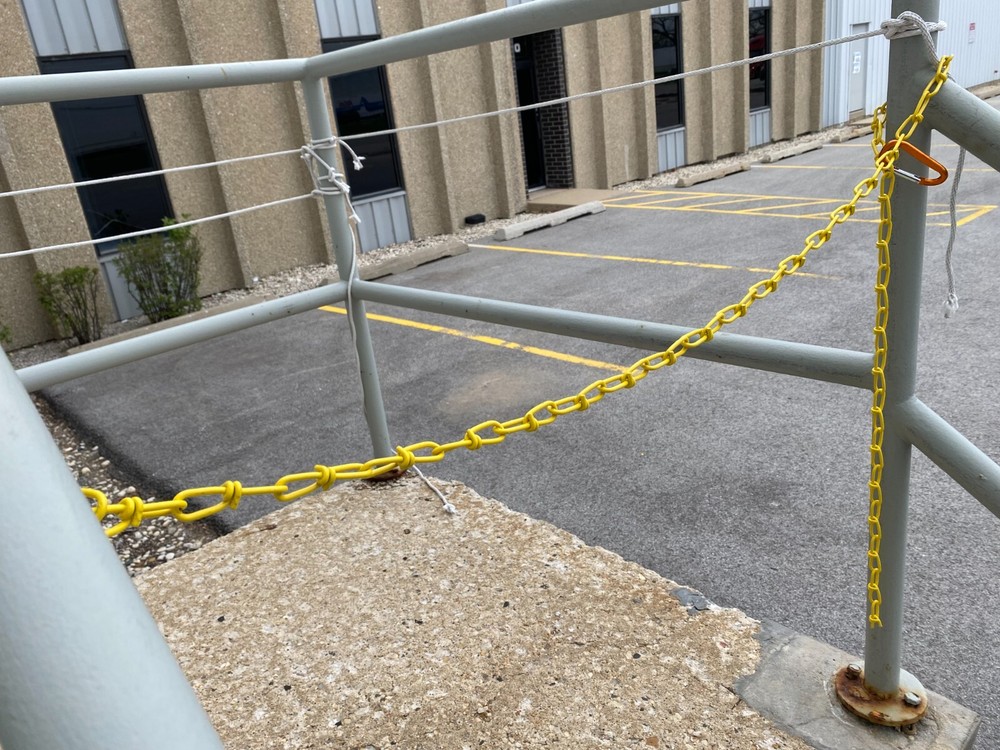 2/0 Double Loop Chain, Multi Length, Maximum 200ft, Steel Utility Chain, Yellow