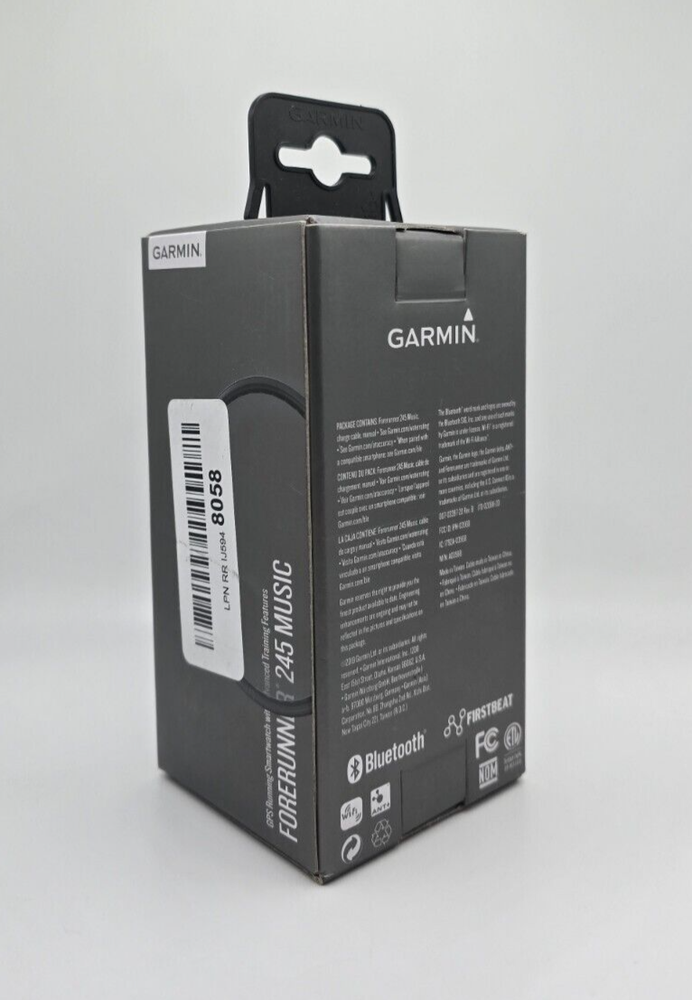 Garmin Forerunner 245 Music GPS Smartwatch - Black - Open Box
