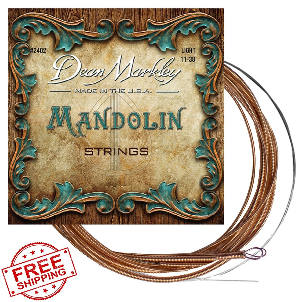 Dean Markley Mandolin Phosphor Bronze Strings 11-38 Light USA Made