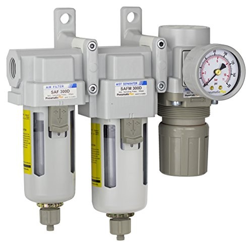 SAU330-N03G Three Stage Compressed Air Drying System  Poly Bowl - Manual Drain