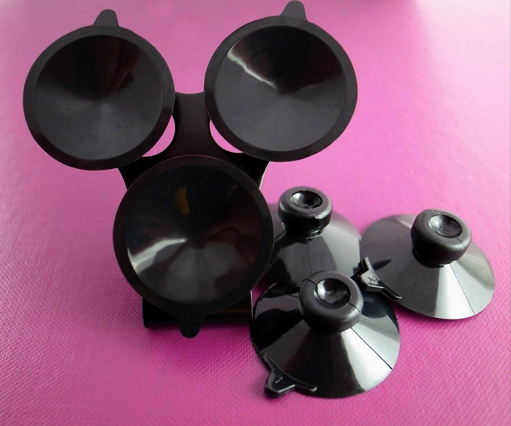 NEW COBRA Radar Detector Windshield Mount Bracket + 6 Black Colored Suction Cup
