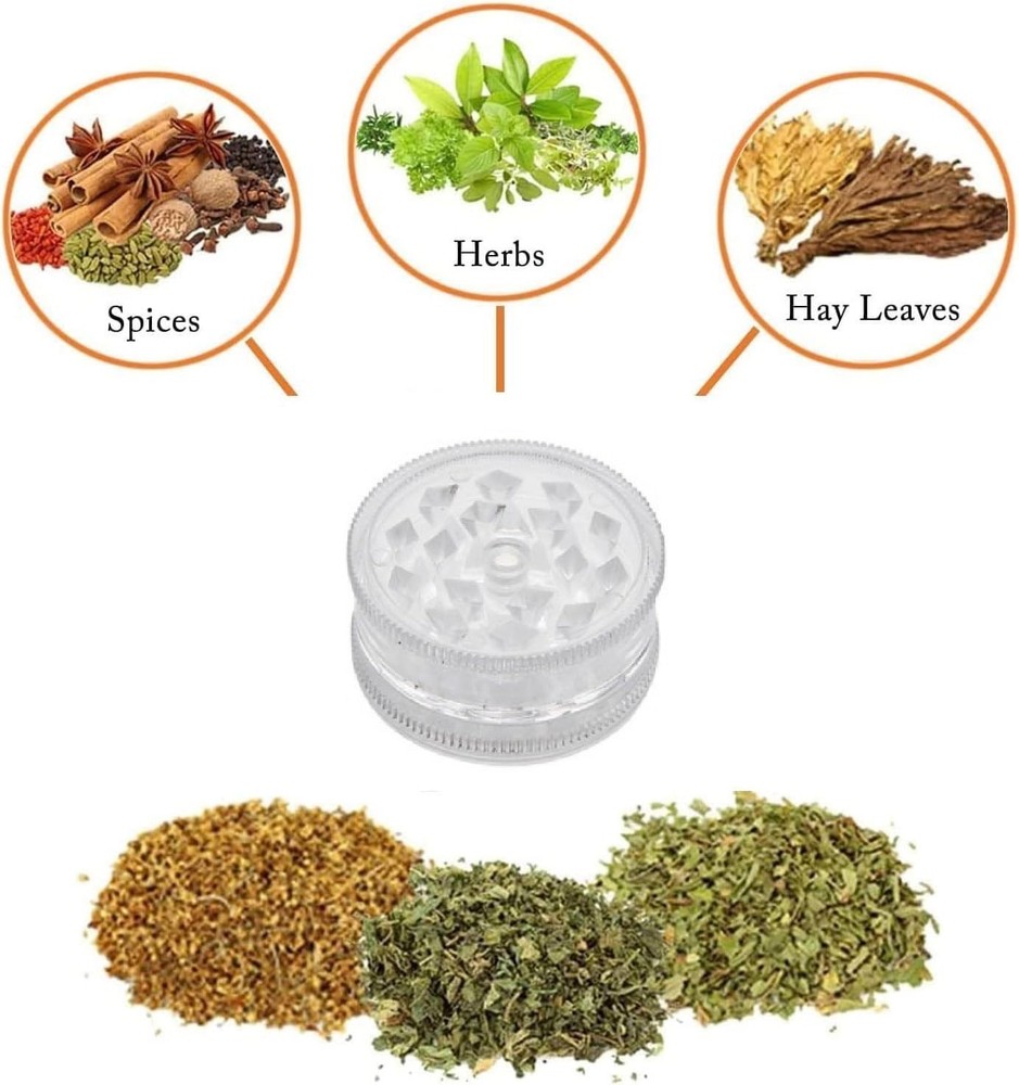 Compact Herb Grinder Set with Sharp Teeth & Magnetic Lids - Modern Kitchen Tool