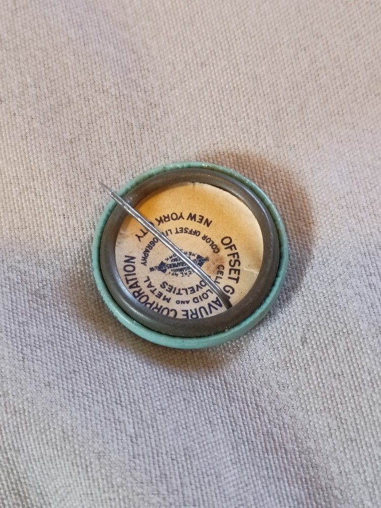 Vintage Audubon Society Bald Eagle Pinback Button.