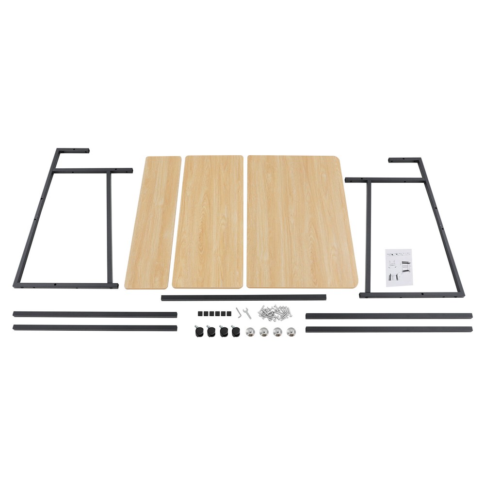 Modern Free Standing Home Office Desk Rolling Computer Desk 3-tier Computer Desk