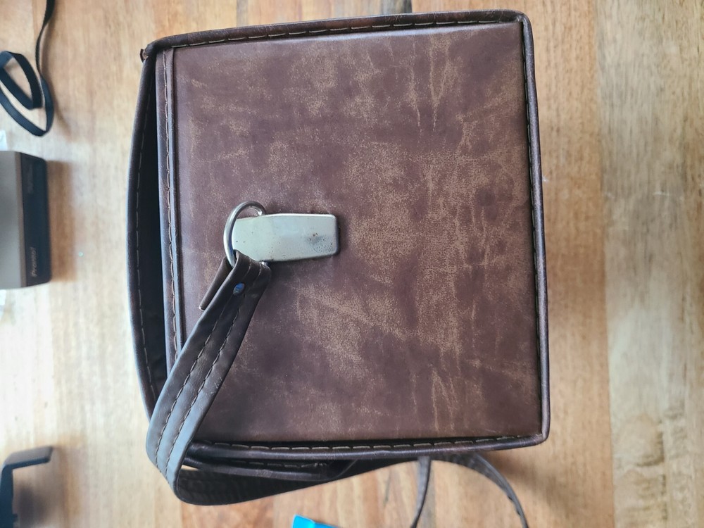 Polaroid Land Camera With Original Case , Papers And Flash Untested