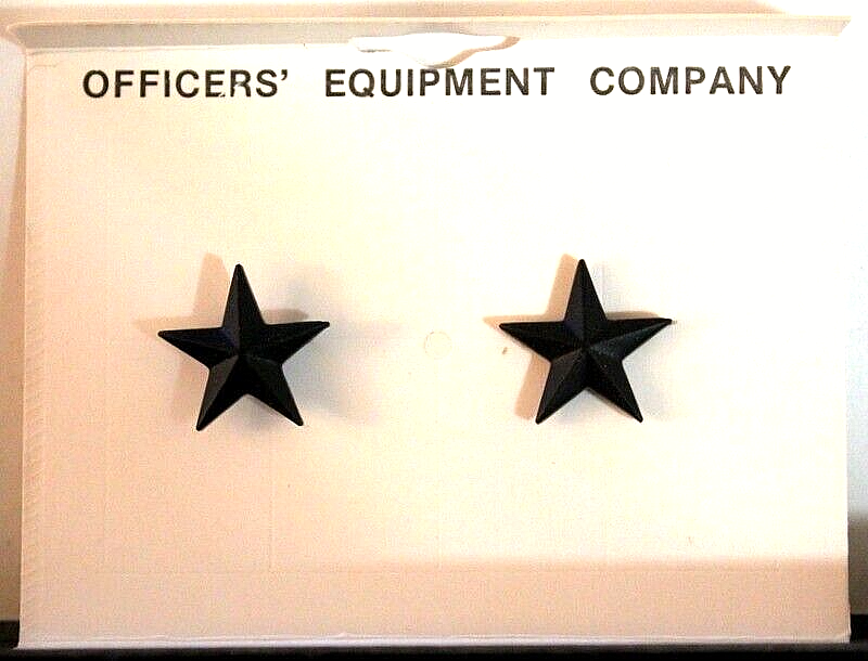 USMC US Marine Corps Brigadier General Subdued Collar Rank Insignia Pair