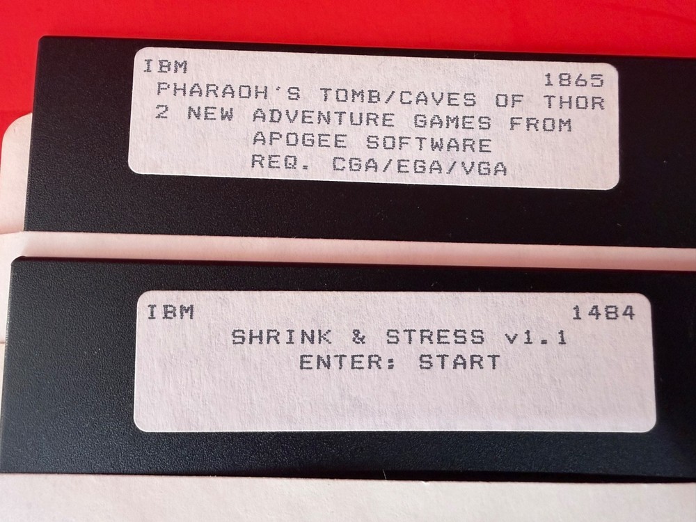 Pharaohs Tomb & 3 Other 5.25 Floppy Diskettes IBM / PC Software PC