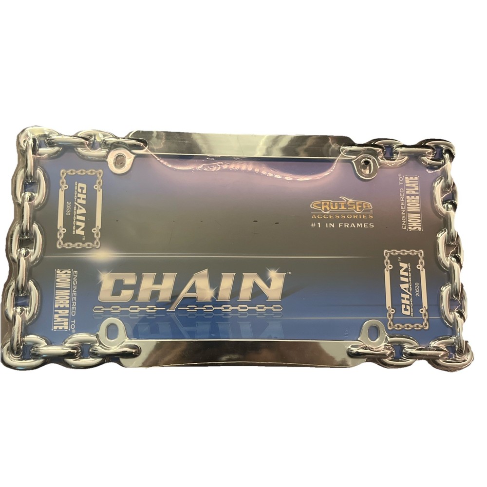 20530 Chain License Plate Frame, Chrome