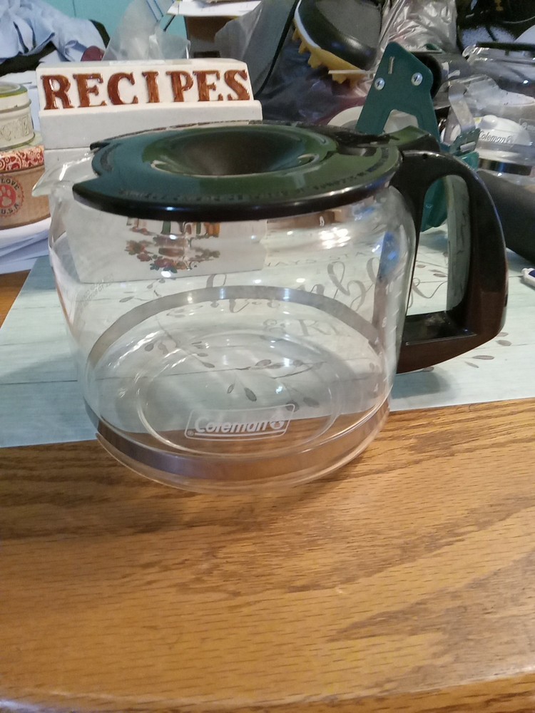 Coleman Replacement Outdoor Camping Drip Style 10 Cup Coffee Maker Carafe Nice!!