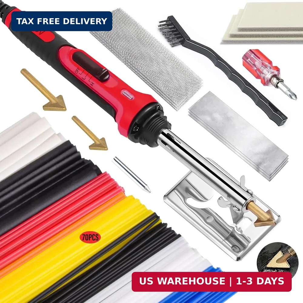 150W Plastic Welder Kit, 3-Speed Temperature Control Plastic Welding Kit, Profes