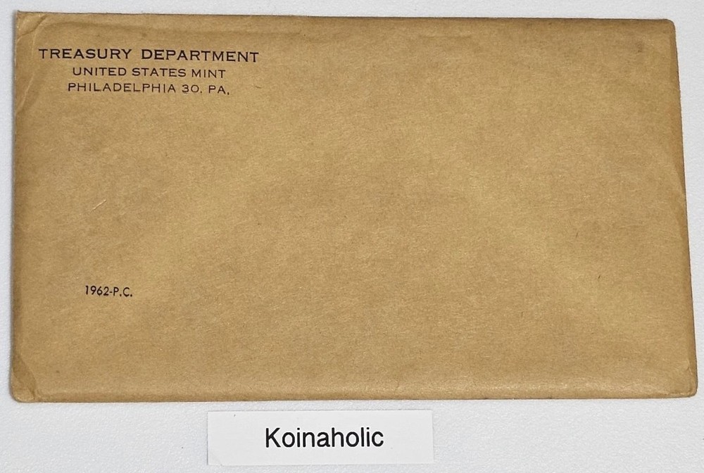 1962 Silver Proof Set with OGP & COA, Spotless Coins, Pulled From Storage