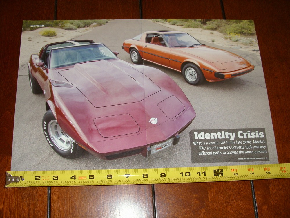 1979 MAZDA RX7 vs. 1978 CORVETTE ORIGINAL 2017 ARTICLE