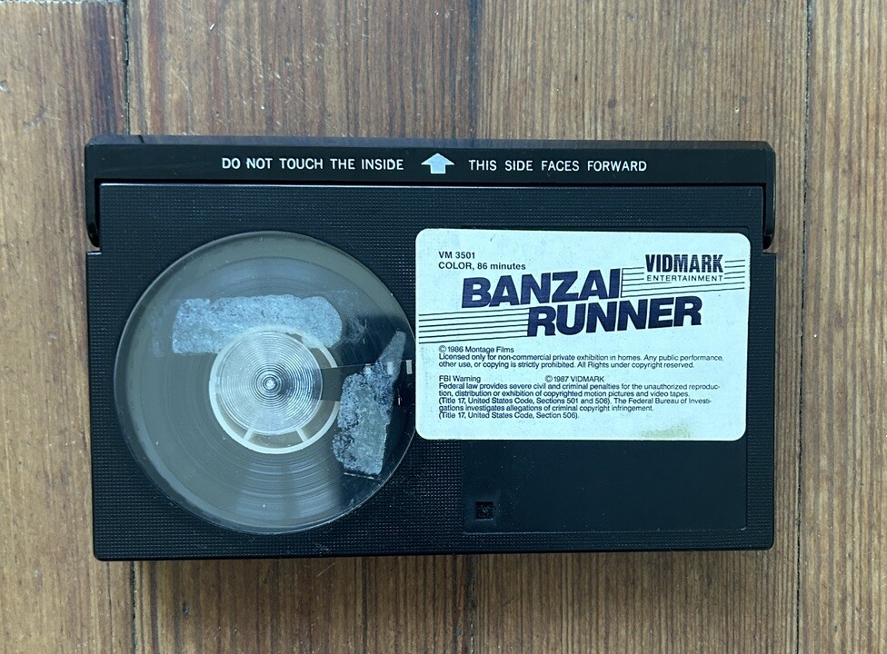 Banzai Runner Beta 1987 Betamax