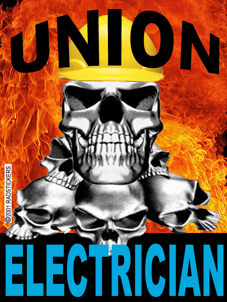 union-electrician-sticker, CE-17